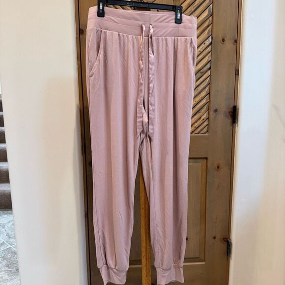NWOT Victoria’s Secret Large mauve pink jogger lounge pajama pants - Picture 1 of 4